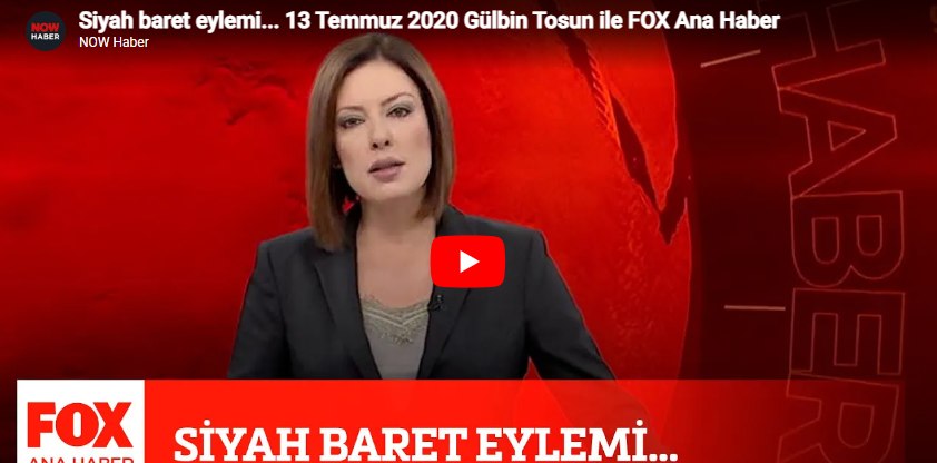 Siyah baret eylemi... 13 Temmuz 2020 Gülbin Tosun ile FOX Ana Haber